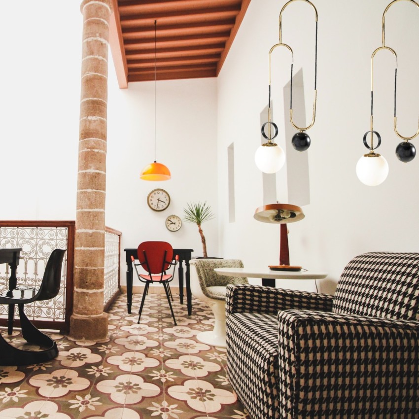 Φωτιστικό Κρεμαστό Μονόφωτο με Επίχρυσο & Μαύρο Φινίρισμα ANTIB 943