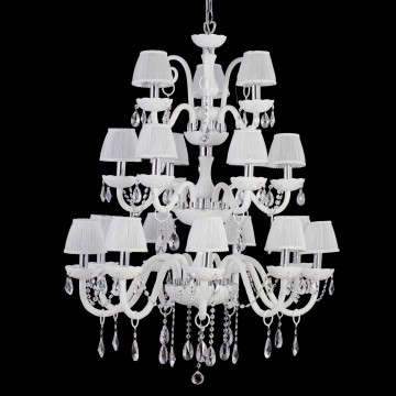 Κρυστάλλινος Πολυέλαιος 18 Φώτων με Μπρούτζινα Στοιχεία – Πολυτελής Διαχρονικός Σχεδιασμός | CRYSTAL 8003/18