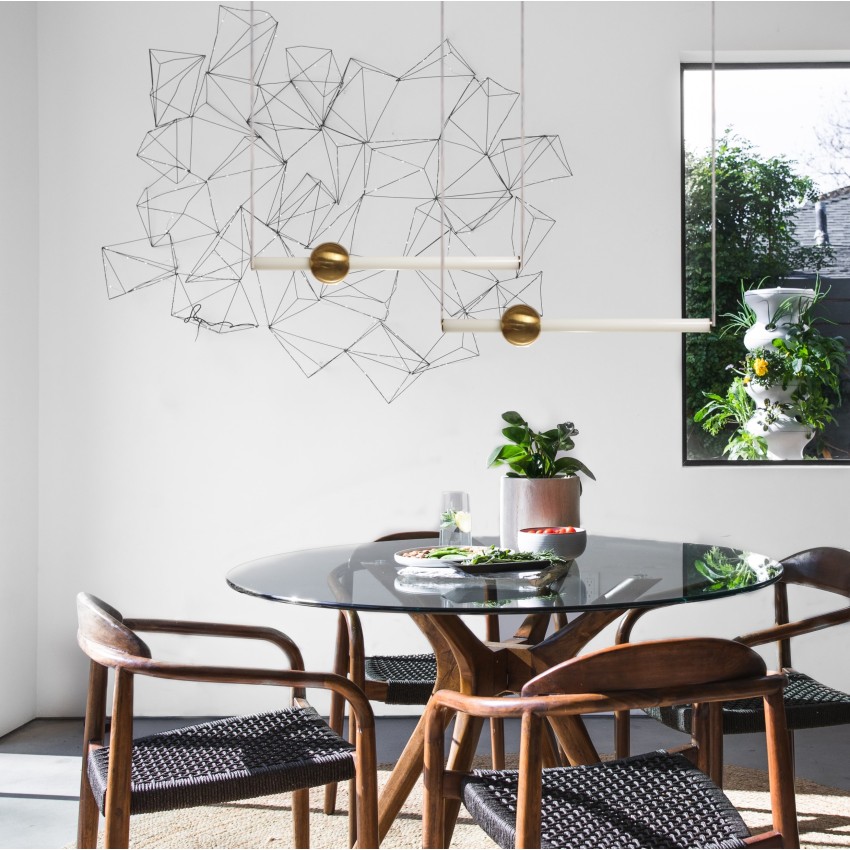 NERI 933/4 – Κρεμαστό Φωτιστικό με 4 Φώτα και Οξυντέ Φινίρισμα