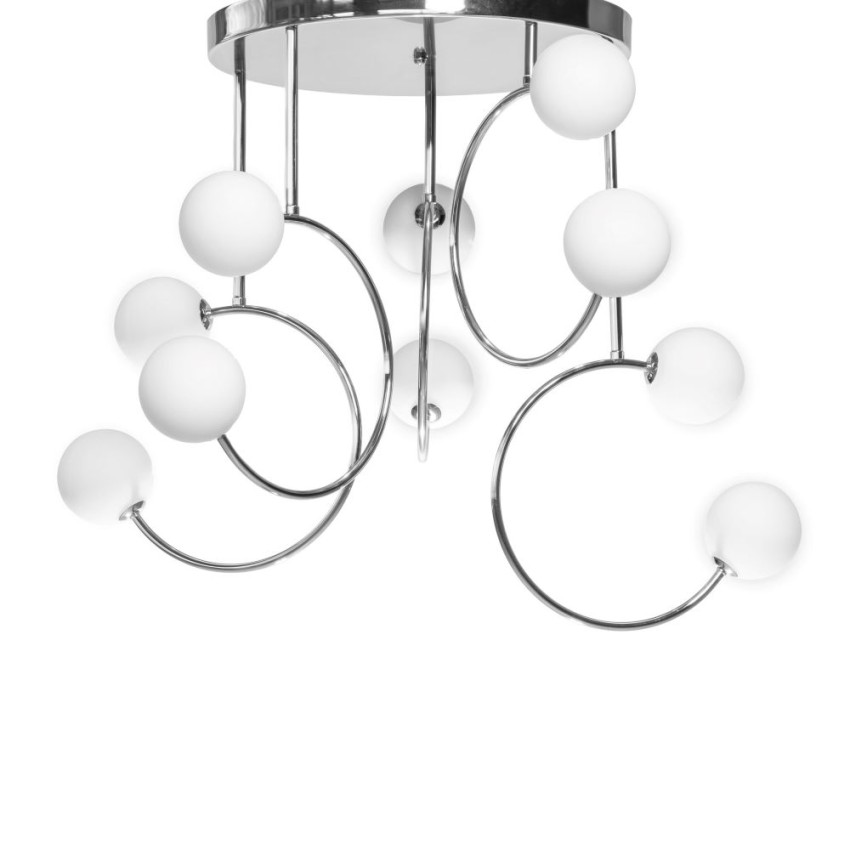 CLICK 128 – Κρεμαστό Φωτιστικό 10φωτο από Χάλυβα και Οπαλίνα | Glint.gr CLICK 128 – Κρεμαστό Φωτιστικό 10φωτο από Χάλυβα και Οπαλίνα