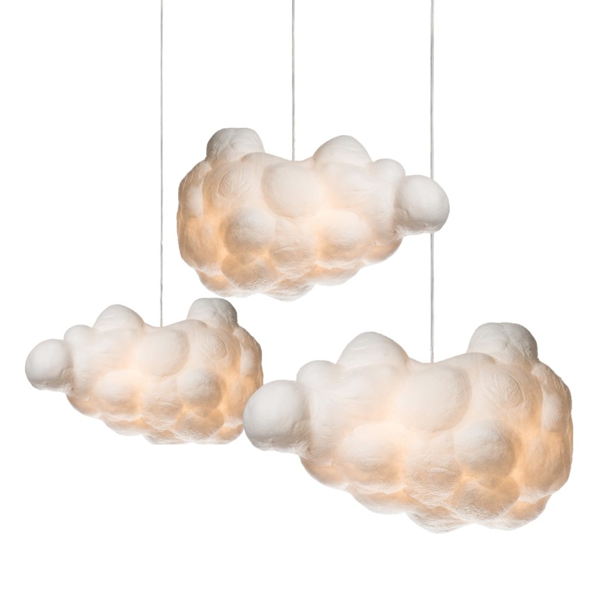 Cloud Φωτιστικό Δαπέδου με Σκελετό από Μέταλλο και Μεταξωτό Καπέλο Σύννεφο Cloud Φωτιστικό Δαπέδου με Σκελετό από Μέταλλο και Μεταξωτό Καπέλο Σύννεφο
