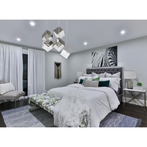 Κρεμαστό Φωτιστικό με 5 Μεταλλικούς Κύβους – Χρυσό ή Ασημί | SQURE 917S/5