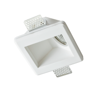 Χωνευτό Σποτ GU10 Trimless Γύψινο Τετράγωνο 120x120 Λευκό