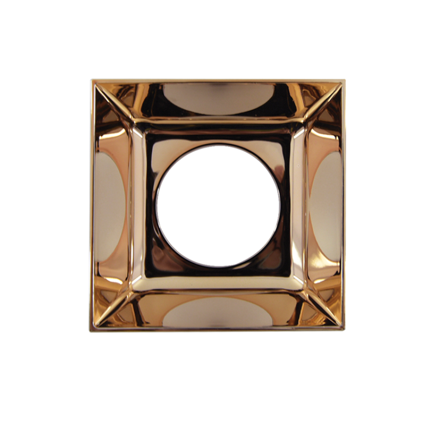 Χωνευτό Κεραμικό Σποτ GU10 Τετράγωνο με Επιλογή Χρώματος 142x142x52mm CE 3013