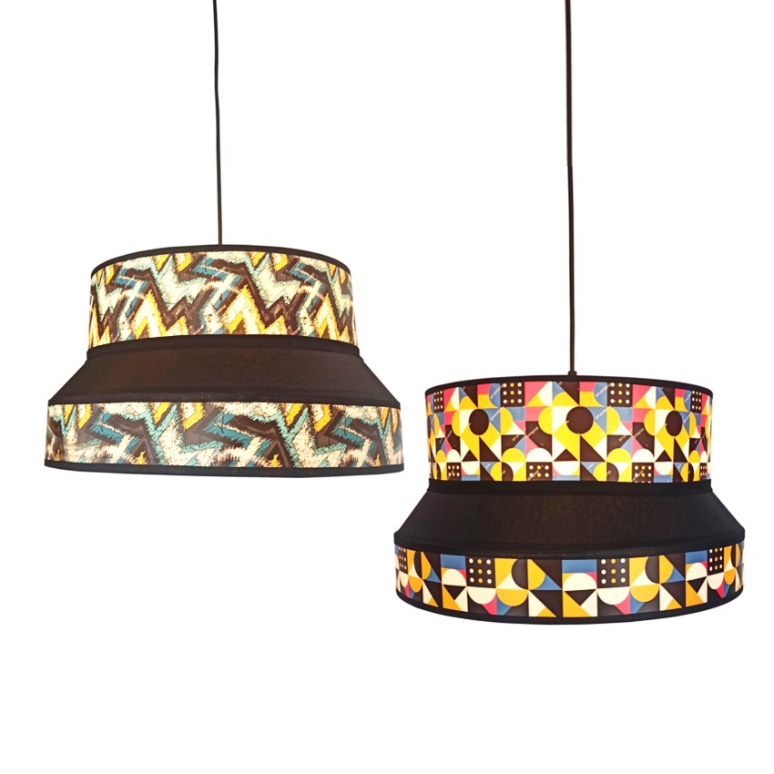 Φωτιστικό Κρεμαστό Μονόφωτο από Υφασμα AG 2226