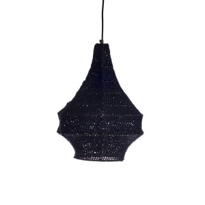 Κρεμαστό Φωτιστικό Μονόφωτο από Πλεκτό Ύφασμα