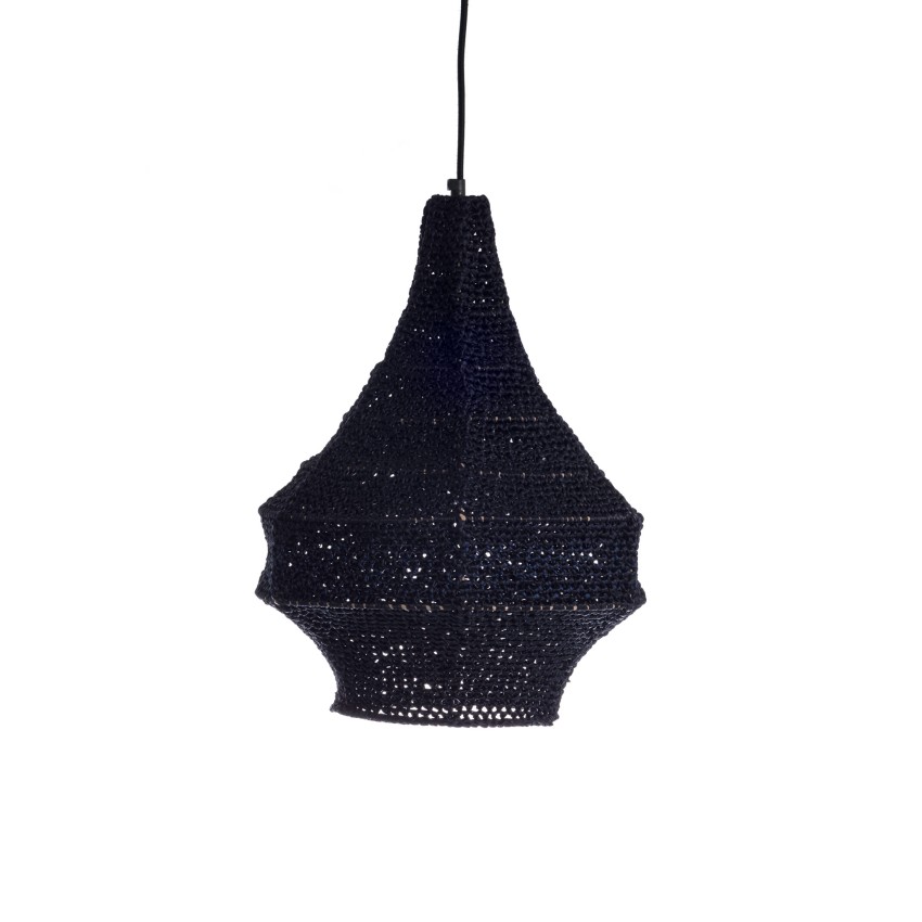 Κρεμαστό Φωτιστικό Μονόφωτο από Πλεκτό Ύφασμα