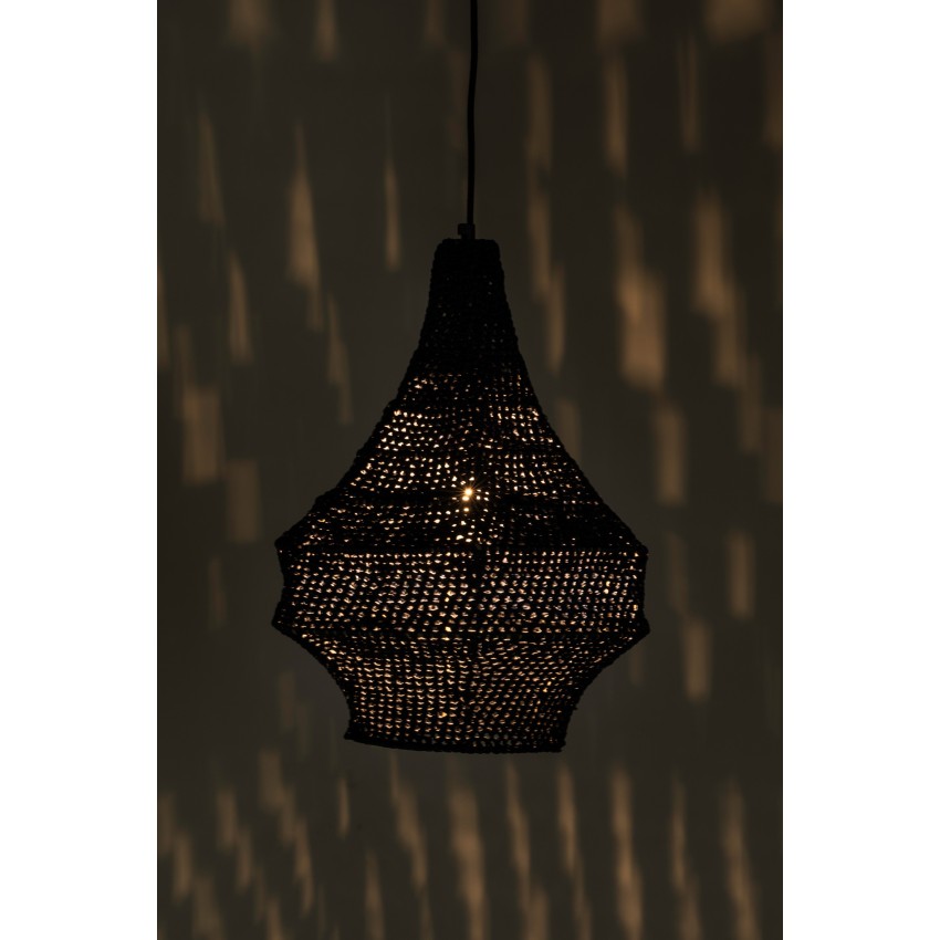 Κρεμαστό Φωτιστικό Μονόφωτο από Πλεκτό Ύφασμα