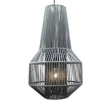 Rope Pendant Light Κρεμαστό Φωτιστικό από Σχοινί 