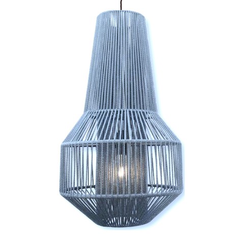 Rope Pendant Light Κρεμαστό Φωτιστικό από Σχοινί 