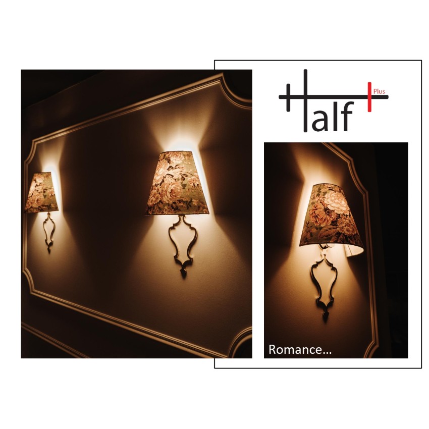 Half Plus Απλίκα Τοίχου με Μπαρόκ Εμπνευσμένο Σχεδιασμό