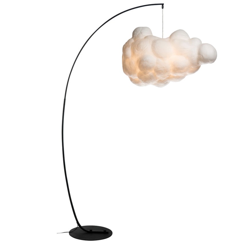 Cloud Φωτιστικό Δαπέδου με Σκελετό από Μέταλλο και Μεταξωτό Καπέλο Σύννεφο Cloud Φωτιστικό Δαπέδου με Σκελετό από Μέταλλο και Μεταξωτό Καπέλο Σύννεφο