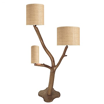 Illuminated Tree Lamp: Πολυτελές Επιδαπέδιο Φωτιστικό με Ξύλινο Σκελετό AG 210203