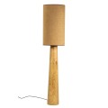 ZARI 124S Ξύλινο Φωτιστικό Δαπέδου με Υφασμάτινο Αμπαζούρ