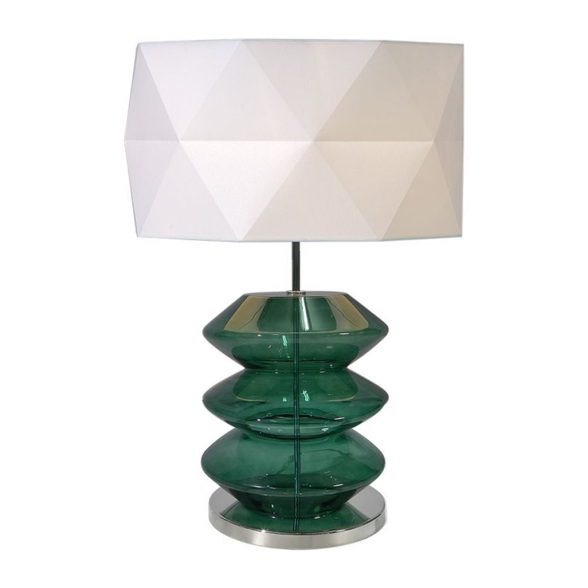 DIAMOND 17058P - Επιτραπέζιο Φωτιστικό Πολυτελείας Μπρονζέ/Χρωμίου Επιτραπέζιο φωτιστικό DIAMOND 17058P με γεωμετρικό καπέλο