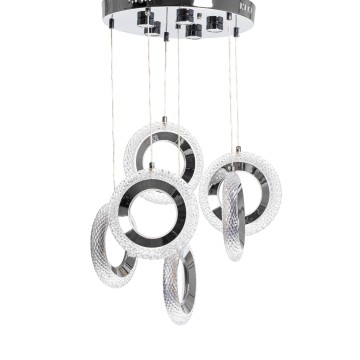 Glint® Κρεμαστό Φωτιστικό LED με Κρύσταλλο TABU RING 9503 – (6 Φώτα)