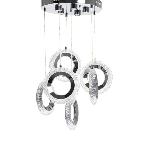 Glint® Κρεμαστό Φωτιστικό LED με Κρύσταλλο TABU RING 9503 – (6 Φώτα)