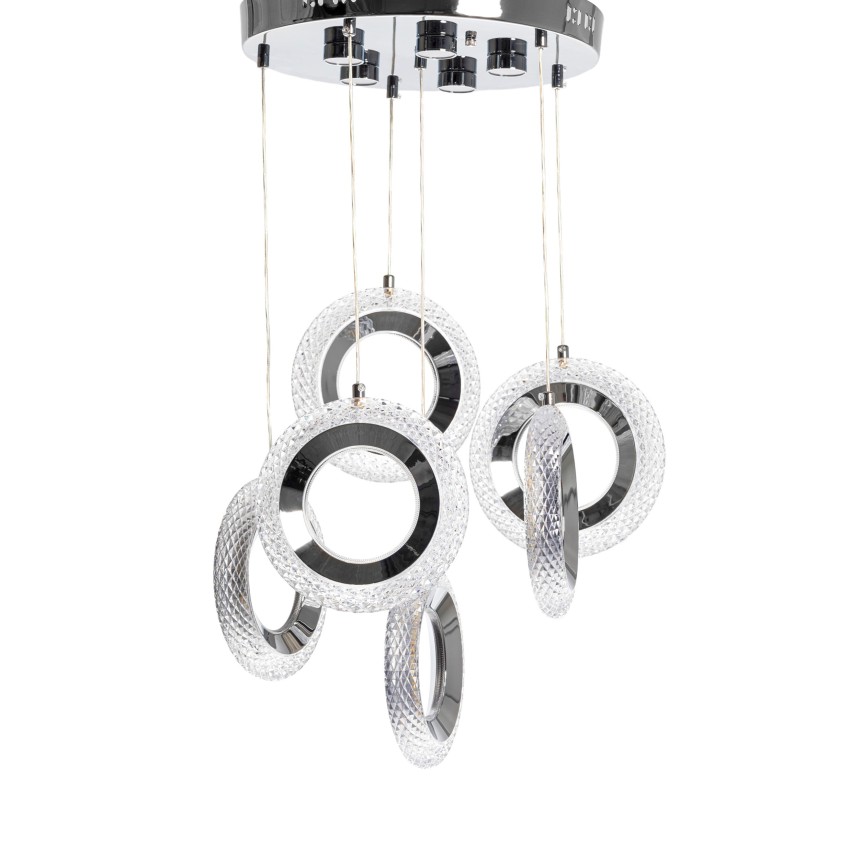 Φωτιστικό Κρεμαστό TABU RING 9503 – 6 Φώτα LED με Κρύσταλλο