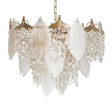 Κρεμαστό Φωτιστικό EDIP 9901 με Κρύσταλλα – Πολυτελής Φυσική Έμπνευση