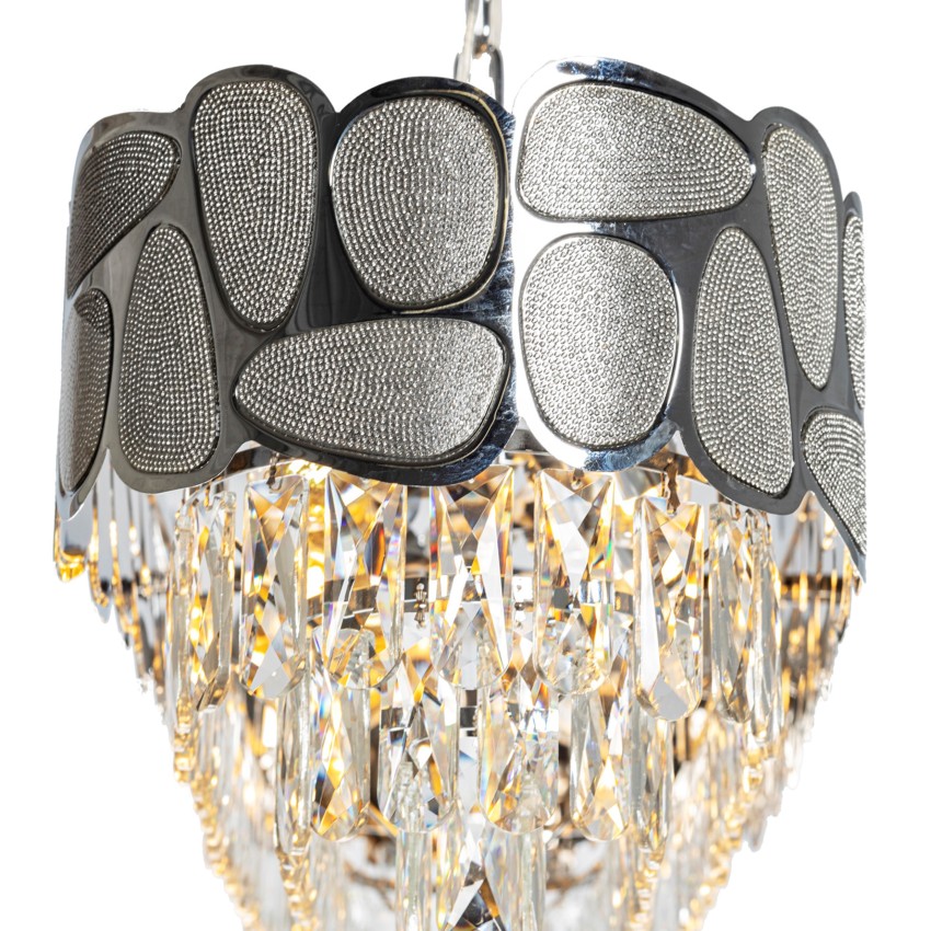 Κρεμαστό Φωτιστικό INSA 9601B με Κρυστάλλους – Πολυτελής Φωτισμός