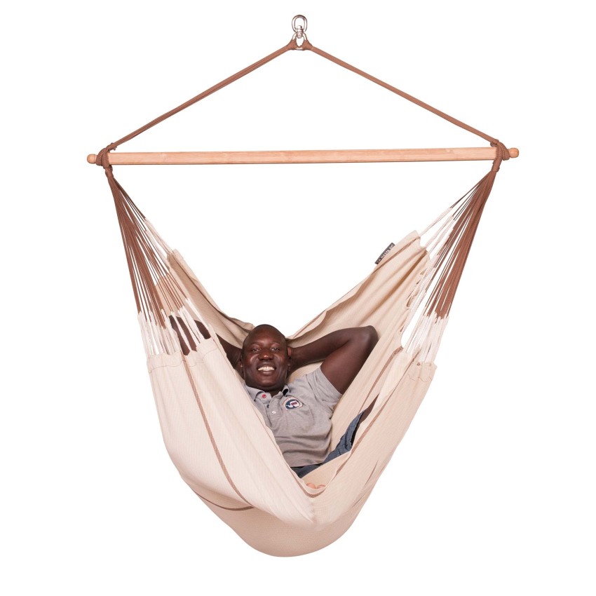 Αιώρα Κάθισμα Οργανικό Βαμβάκι Habana Nougat – KINGSIZE 210x140εκ