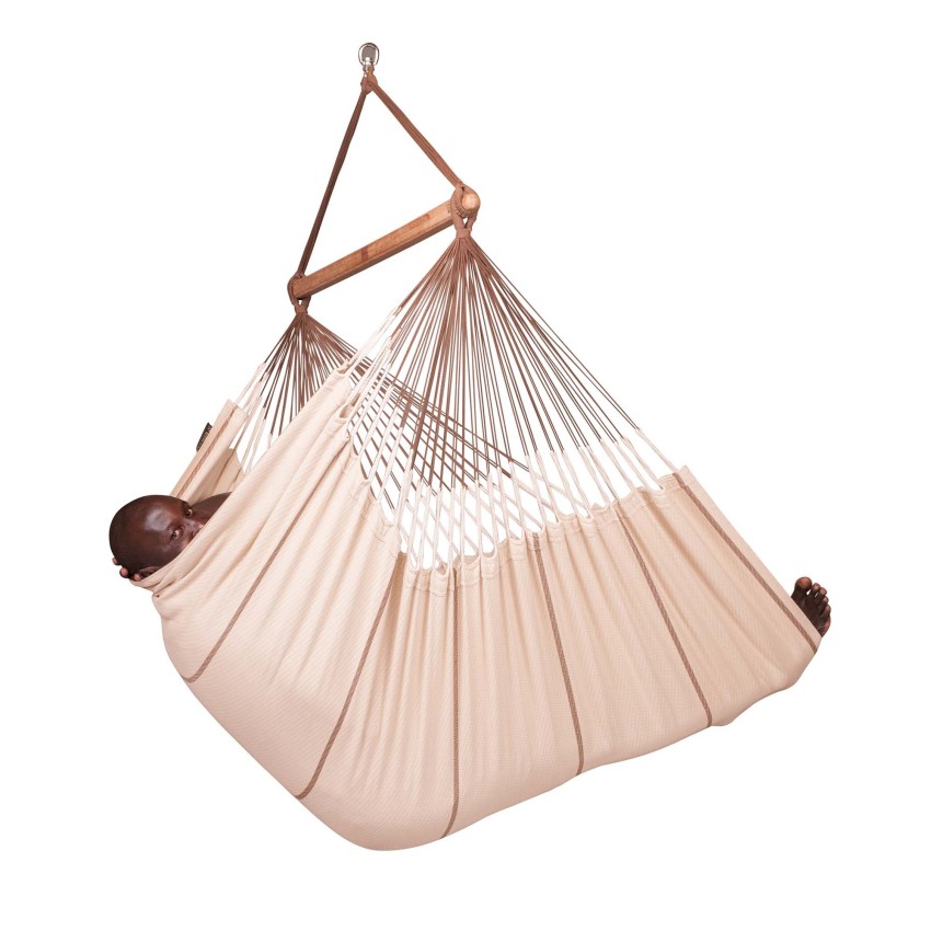 Αιώρα Κάθισμα Οργανικό Βαμβάκι Habana Nougat – KINGSIZE 210x140εκ