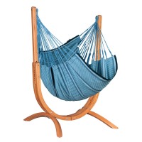 Αιώρα κάθισμα από οργανικό βαμβάκι Udine Blue Zebra - με βάση