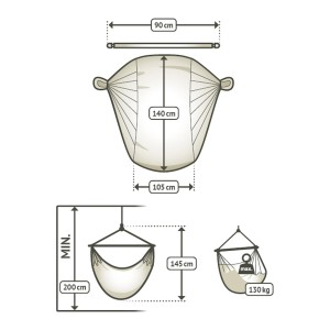 Αιώρα κάθισμα PP Domingo Toucan ΑΙΩΡΑ ΚΑΘΙΣΜΑ ΠΟΛΥΠΡΟΠΥΛΕΝΙΟ DOMINGO TOUCAN | BASIC
