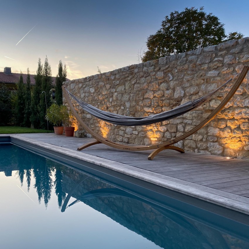 Διπλή αιώρα κήπου Brisa Almond PP 160x350εκ