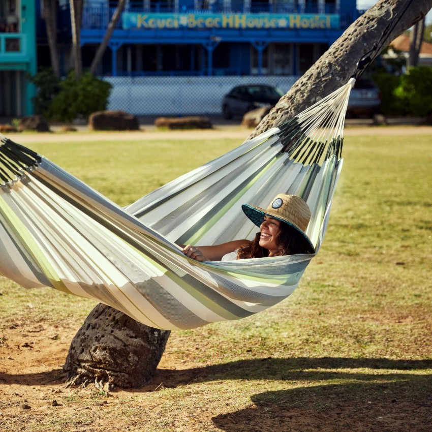 Αδιάβροχη διπλή αιώρα κήπου Brisa Cedar PP 160x350εκ