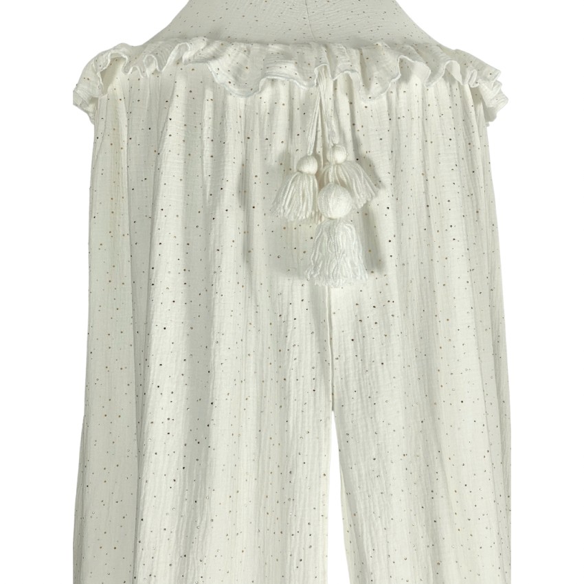 White and Golden Dots Canopy