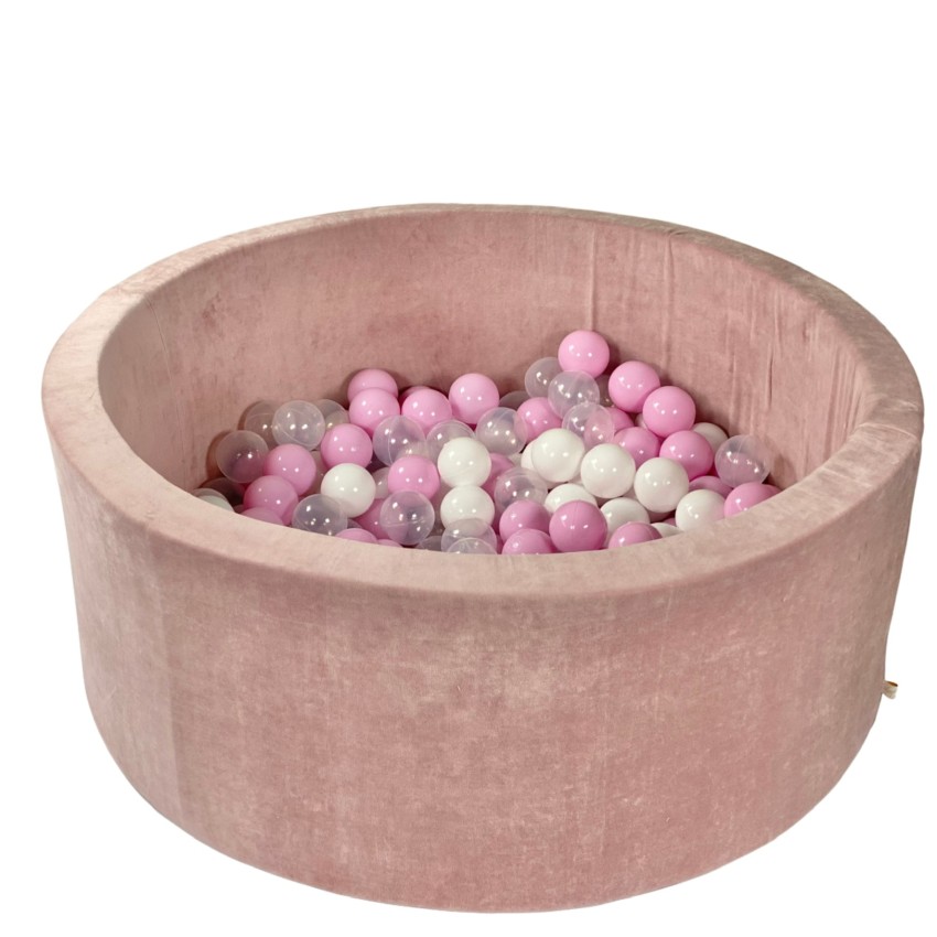 Παιδική Πισίνα Με Μπάλες Velvet Old Pink-22-11255 Παιδική Πισίνα Με Μπάλες Velvet Old Pink