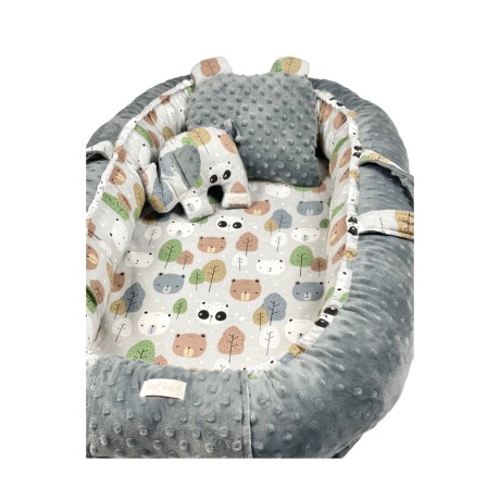 Παιδική Φωλιά Μωρού Bear Buddies Baby Nest με Latex Στρώμα