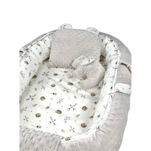 Παιδική Φωλιά Μωρού Natural – Baby Nest με Latex Στρώμα Διπλής Όψης