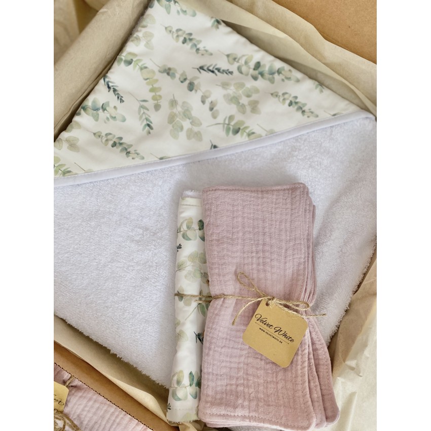 Pink Eucalyptus Baby Box