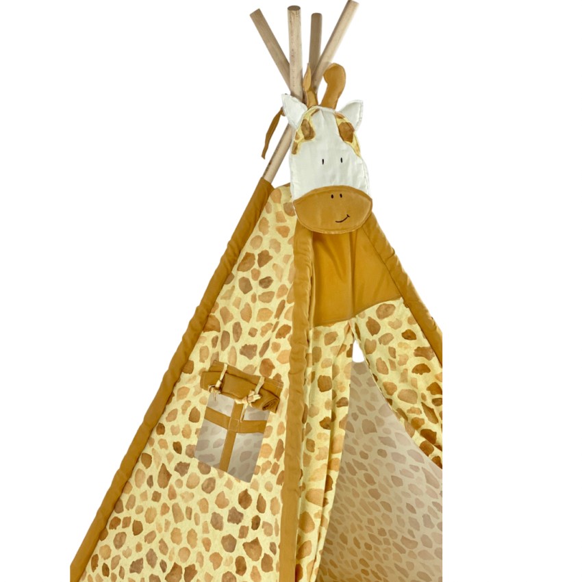 Παιδική Σκηνή Teepee με Σχέδιο Καμηλοπάρδαλη και Βούλες