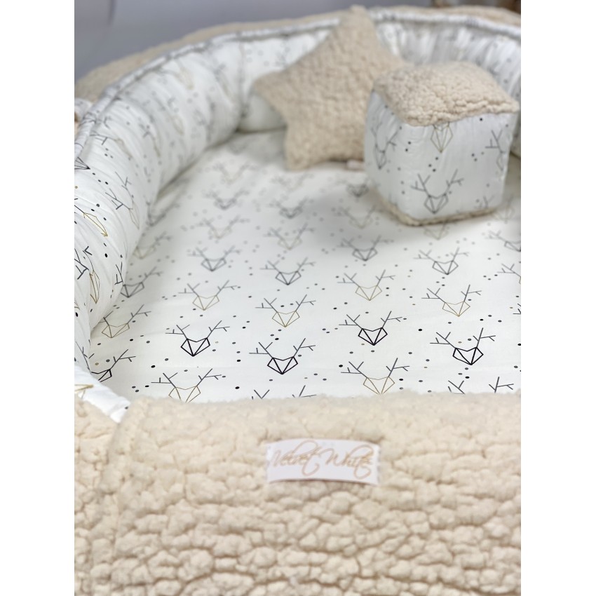 Παιδική Φωλιά Μωρού Baby Nest Minimal με Στρώμα Latex & Απαλό Γουνάκι