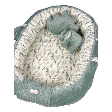 Παιδική Φωλιά Μωρού Baby Nest Eucalyptus με Στρώμα Latex