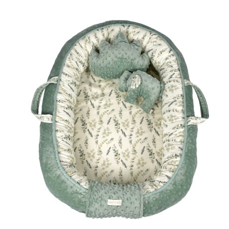 Παιδική Φωλιά Μωρού Baby Nest Eucalyptus με Στρώμα Latex
