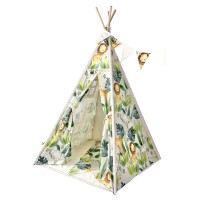 Παιδική Σκηνή Teepee Safari – Χειροποίητη Βαμβακοσατέν Σκηνή Παιχνιδιού