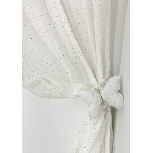 Κουρτίνα White And Gold Muslin