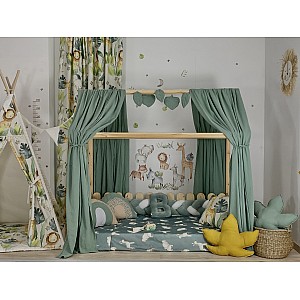 Κουρτίνες κρεβατιού-Canopy Bed Mint green