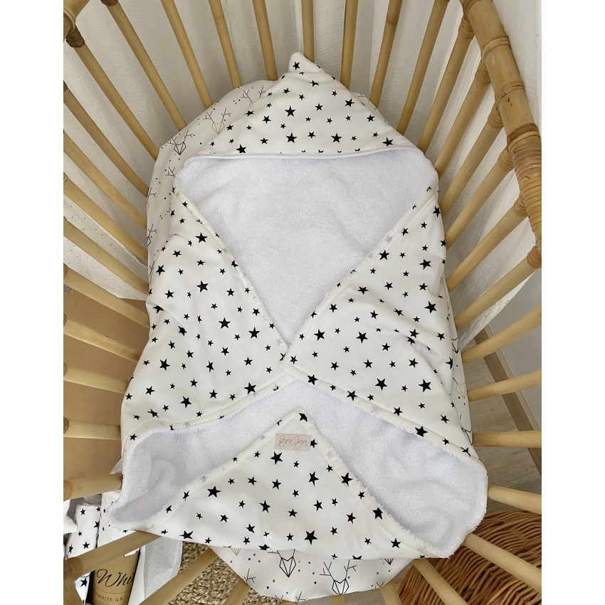 Black Stars Βρεφικό Μπουρνουζάκι Κάπα Black Stars Βρεφικό Μπουρνουζάκι Κάπα