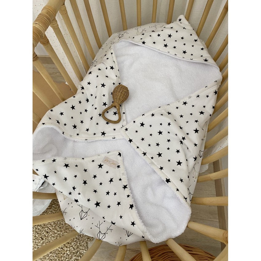 Black Stars Βρεφικό Μπουρνουζάκι Κάπα Black Stars Βρεφικό Μπουρνουζάκι Κάπα