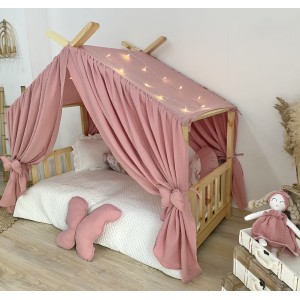 Κάλυμμα κρεβατιού -Canopy Bed Pink Butterflies