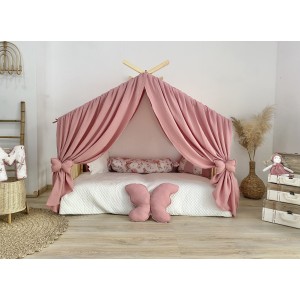 Κάλυμμα κρεβατιού -Canopy Bed Pink Butterflies