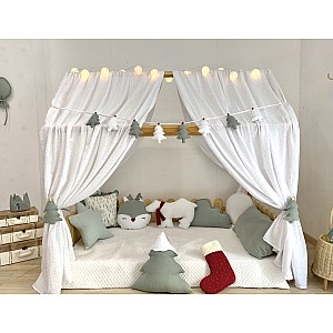 Κουρτίνες κρεβατιού- Canopy Bed Xmas tree