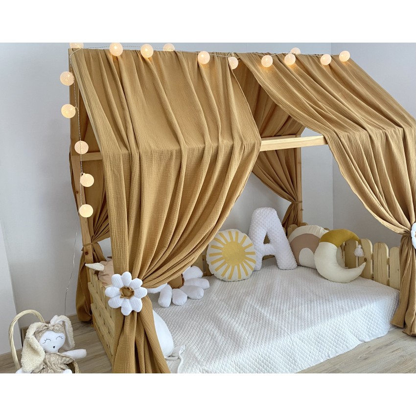 Κουρτίνες κρεβατιού- Canopy Bed Daisies