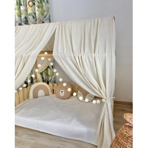 Κουρτίνες κρεβατιού -Canopy Bed Pom pom