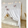 Κάλυμμα κρεβατιού -Canopy Bed White with ruffles Κάλυμμα κρεβατιού -Canopy Bed White with ruffles